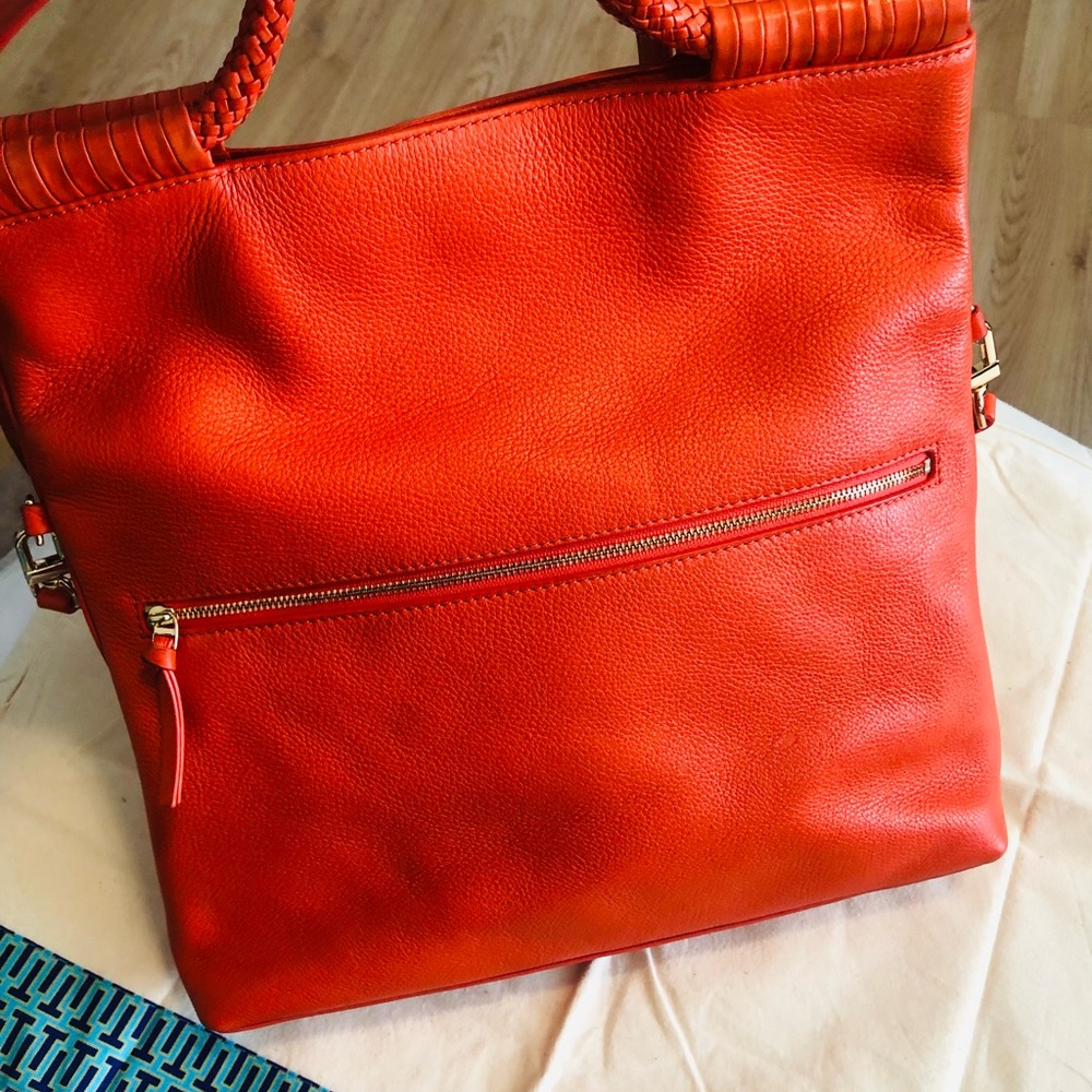 Tory Burch Taylor Shoulder Bag Convertible Tiger Lily🔥🔥 - Picture 13 of 15